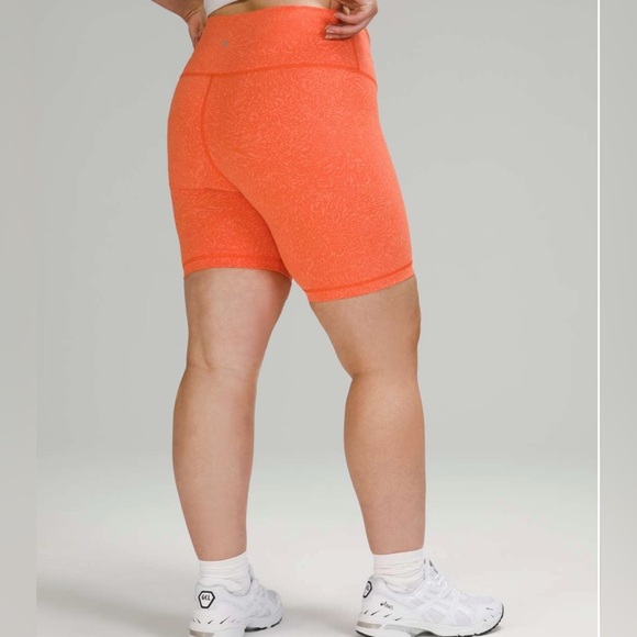 Lululemon Wunder Train High Rise Short Crunch Warm Coral size 10 - Picture 4 of 10